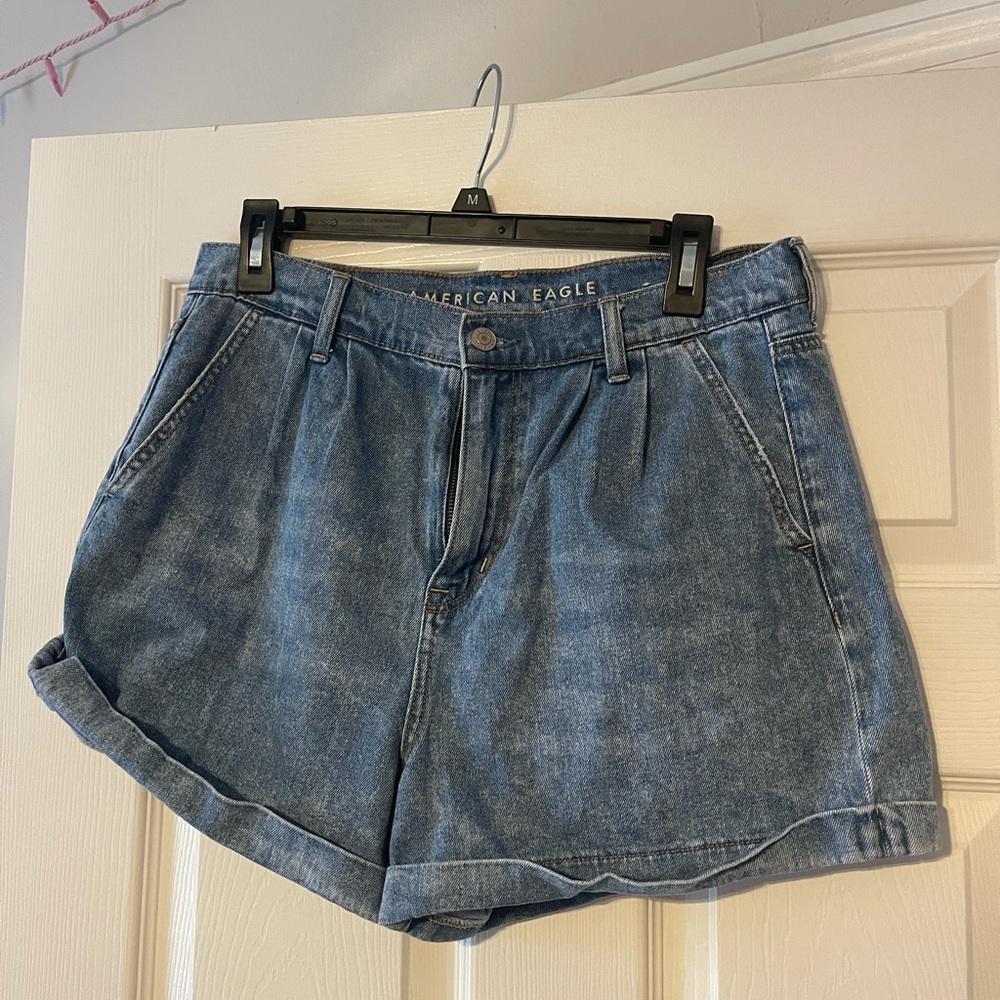 Blue Jean mom shorts